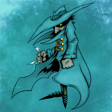 Green Man with Knives